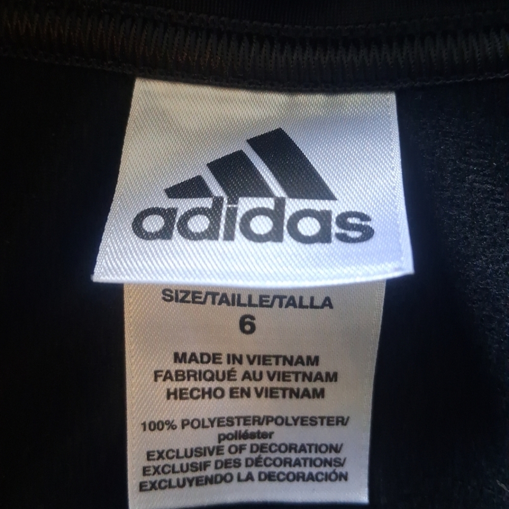 Adidas Black Kids Boys 6 Years Lightweight Jacket Pockets Classic Sporty School - Picture 3 of 13